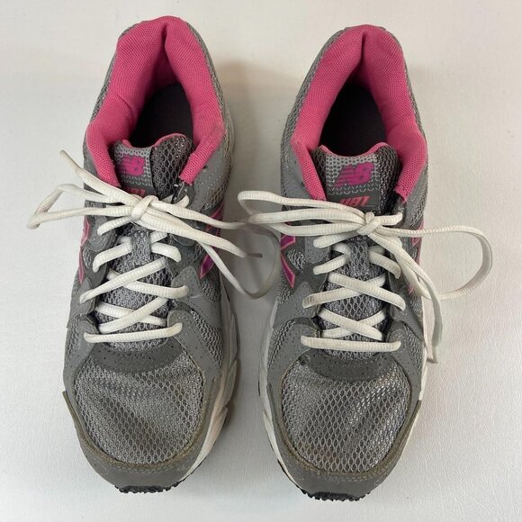 New Balance 481 Gray and Pink Running Shoe Size 9 - Picture 3 of 6